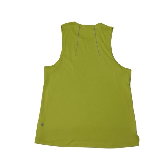 Lululemon Fast and Free Tank Sz Large Yellow Green - Picture 2 of 7